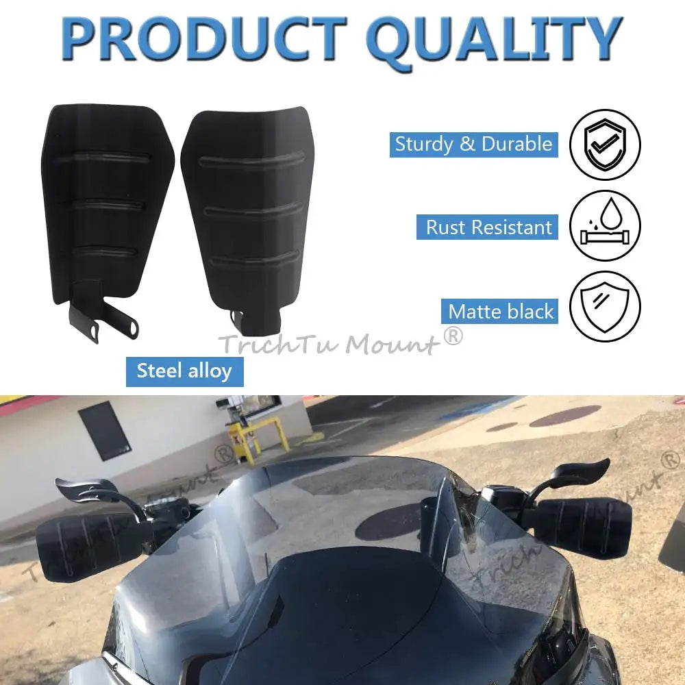 For Harley Touring Electra Street Glide Road King Softail Dyna 2006-UP Motorcycle Hand Guards Shade Baggers Protector Cover