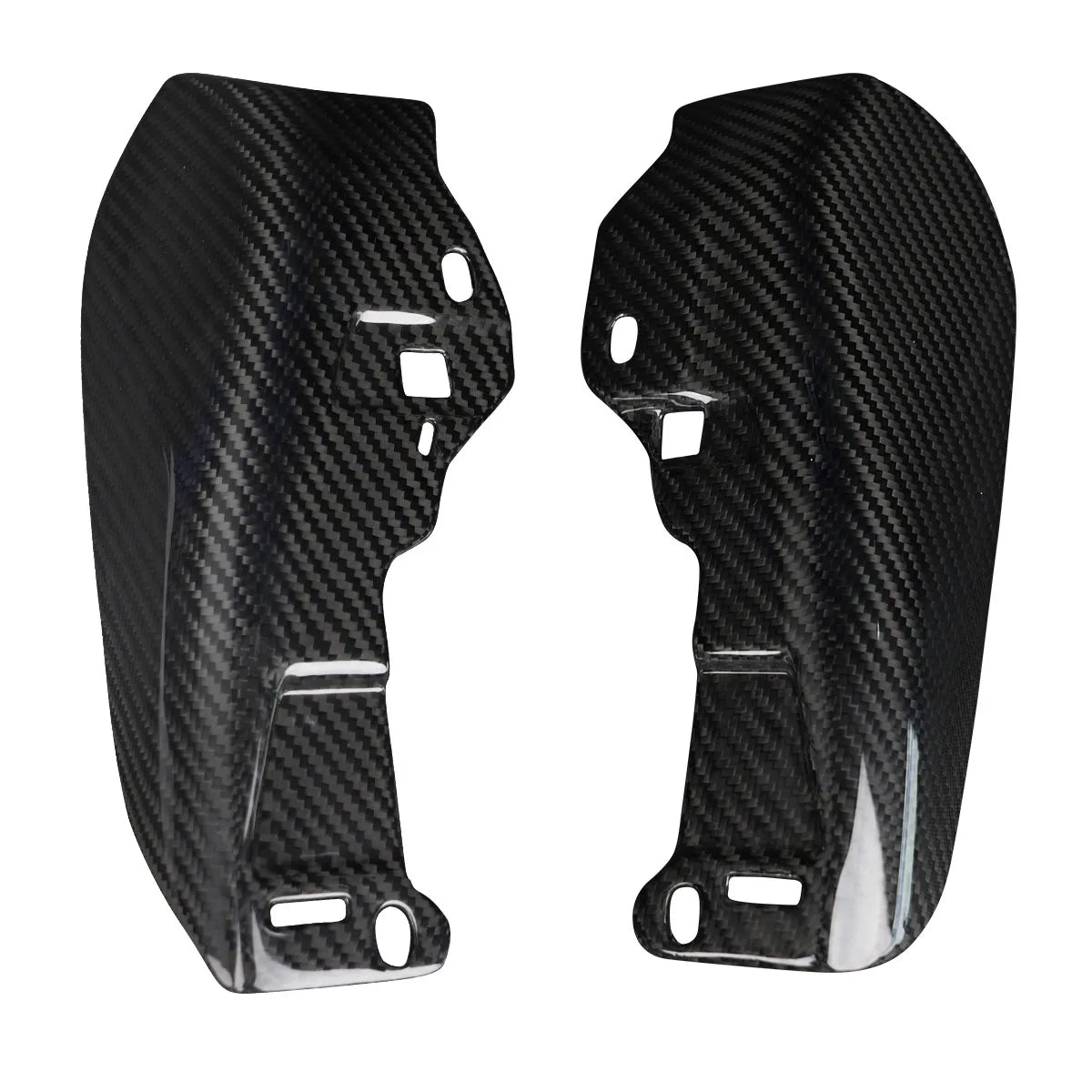 Black 3K Twill Glossy Carbon Fiber Engine Heat Shield for 2023-2025 Touring CVO Road Glide ST Motorcycle Fairing
