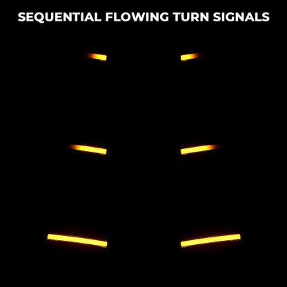 For Harley Touring Street Road Electra Glide FLHX Road King Softail Motorcycle Hand Guard W/ LED Turn Signal DRL Hand Shield