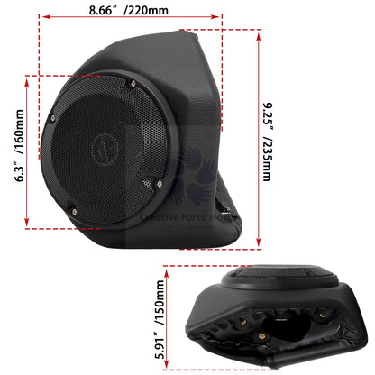 Motorcycle Rear Speaker Pods 6.5" King Tour Pak Backrest For Harley Davidson CVO Road Glide Electra Street Glide Special 2014-UP