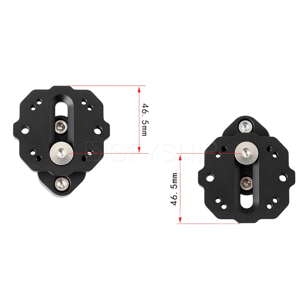 Universal Moto Bar Mounted GPS Adapter For 2- or 4-hole AMPS Pattern For Aprilia For BMW For Yamaha For KTM 12mm 14mm 16mm 22mm