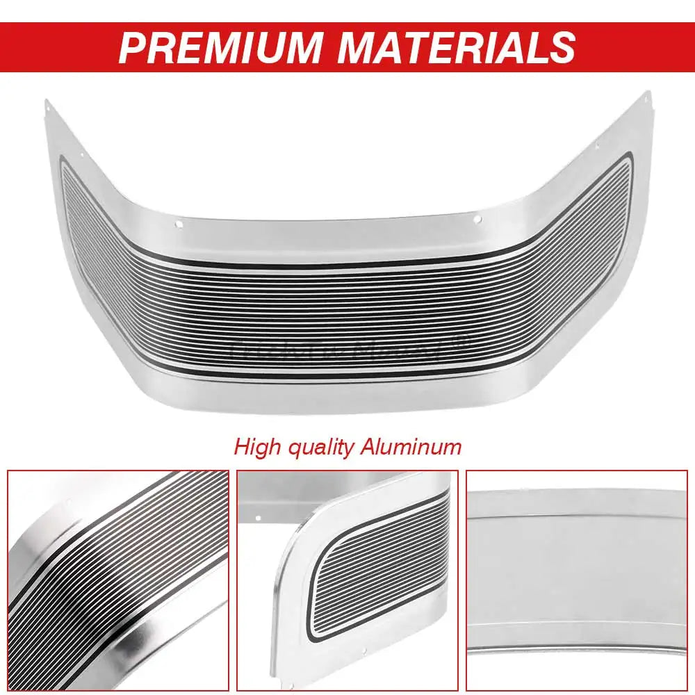 1 pc Motorcycle Front Fender Skirt Aluminum Alloy For Harley Touring Road King FLHR Street Electra Glide Ultra Classic 1980-13