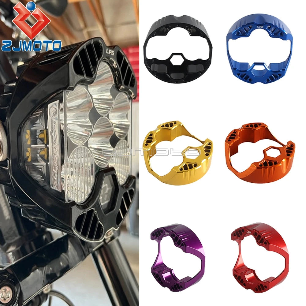 Motorcycle Aluminium LP6 Headlight  Front Lamps Protector Shell Cover For Harley Touring Road Glide FLTRX Street Glide Car UTV