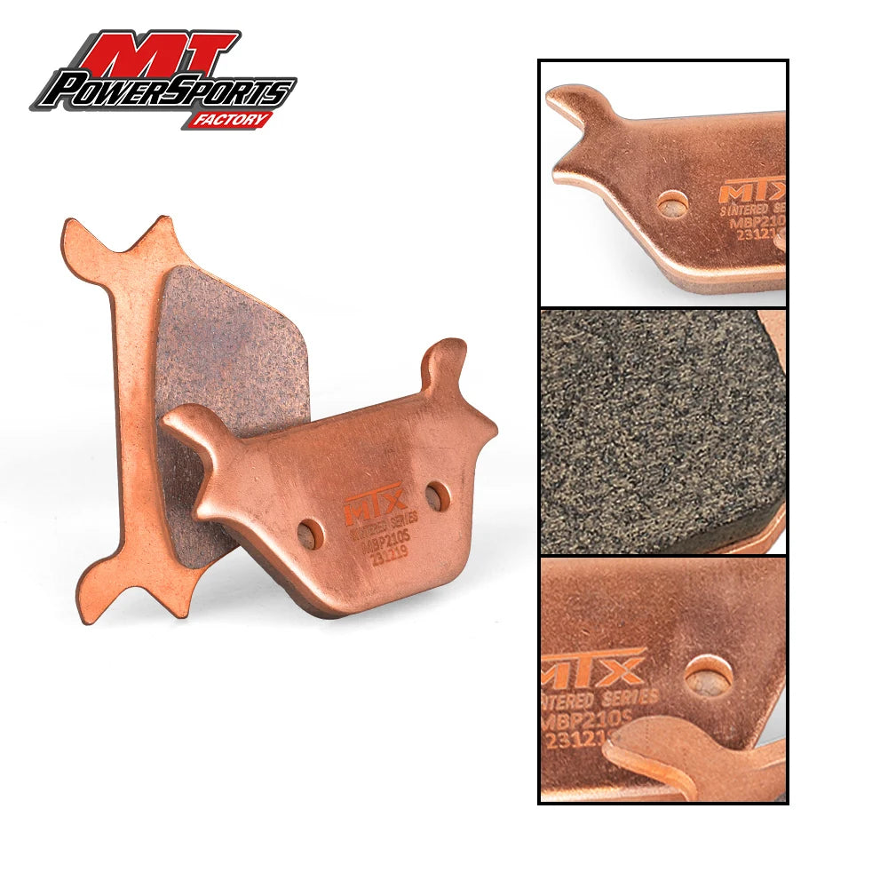 MT Motorcycle Brake Pads Fit for Harley Davidson Dyna FXDF 0096 Fat Bob 2011-2017, FA200 Rear Right Road Brake Pad