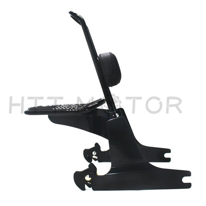 Aftermarket Motorcycle Parts Black Sissy Bar Backrest Luggage Rack Detachable For Harley Davidson Dyna Models 2007-2016 2015