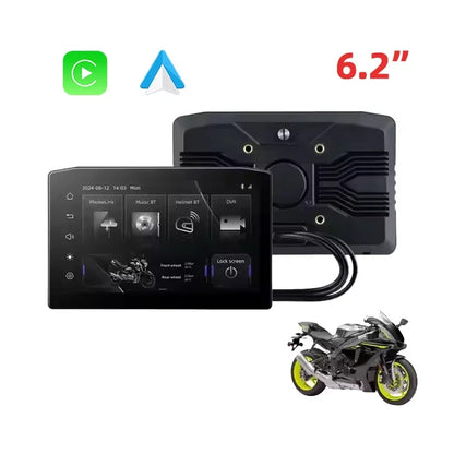 New EKIY Carplay Motorcycle 6.2inch Waterproof Portable Monitor Motorcycle Carplay Wireless Android Auto Navigation Moto Carplay