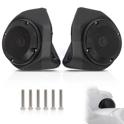 Motorcycle Rear Speaker Pods 6.5" King Tour Pak Backrest For Harley Davidson CVO Road Glide Electra Street Glide Special 2014-UP