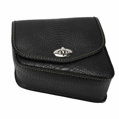 Motorcycle PU Leather Luggage Side Saddle Bag For Harley Sportster XL883 1200 Left Right Black Saddlebag Motorbike Accessories