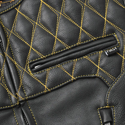 Tactical Emerald Men’s Motorcycle Leather Vest
