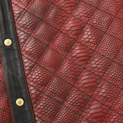 Kingsnake Men’s Motorcycle Leather Vest
