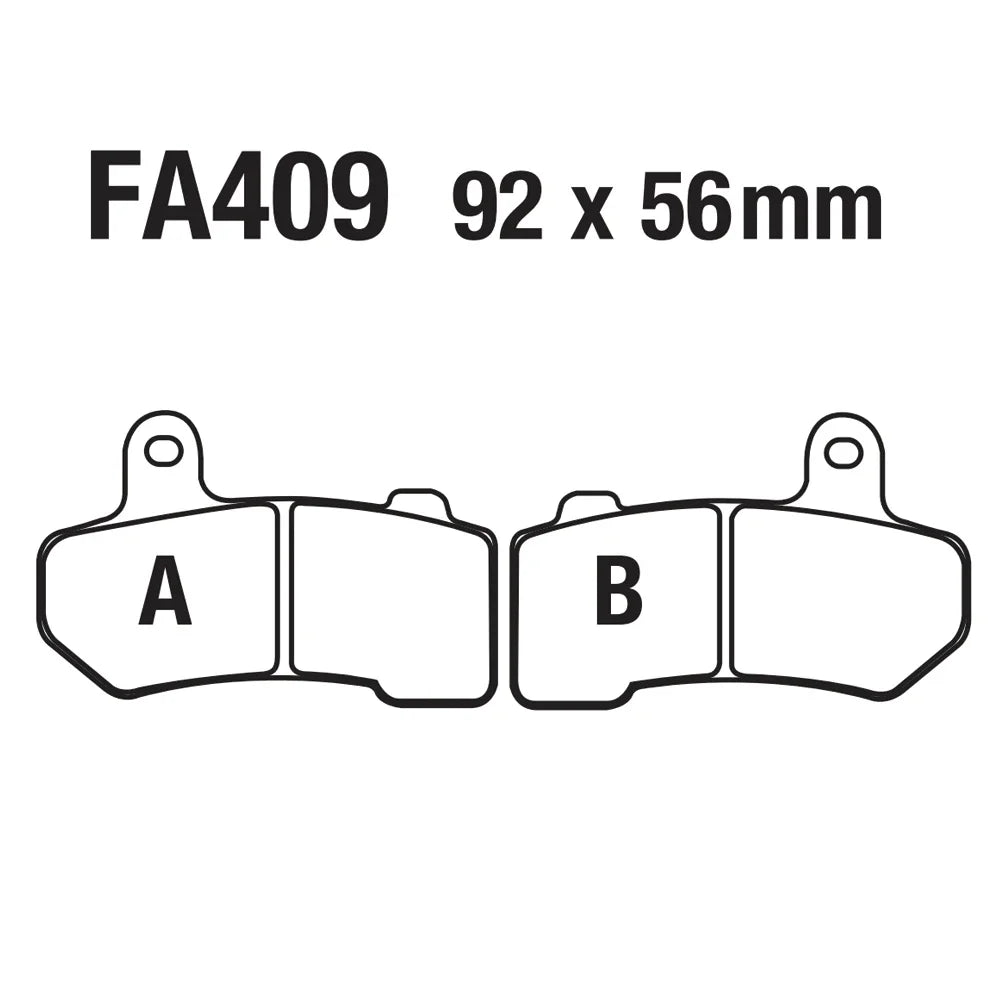 USERX Motorcycle disc brake pad Brakes Front Rear Disc Brake Pads For FA409 harley Davidson street rod v-rod road king glide