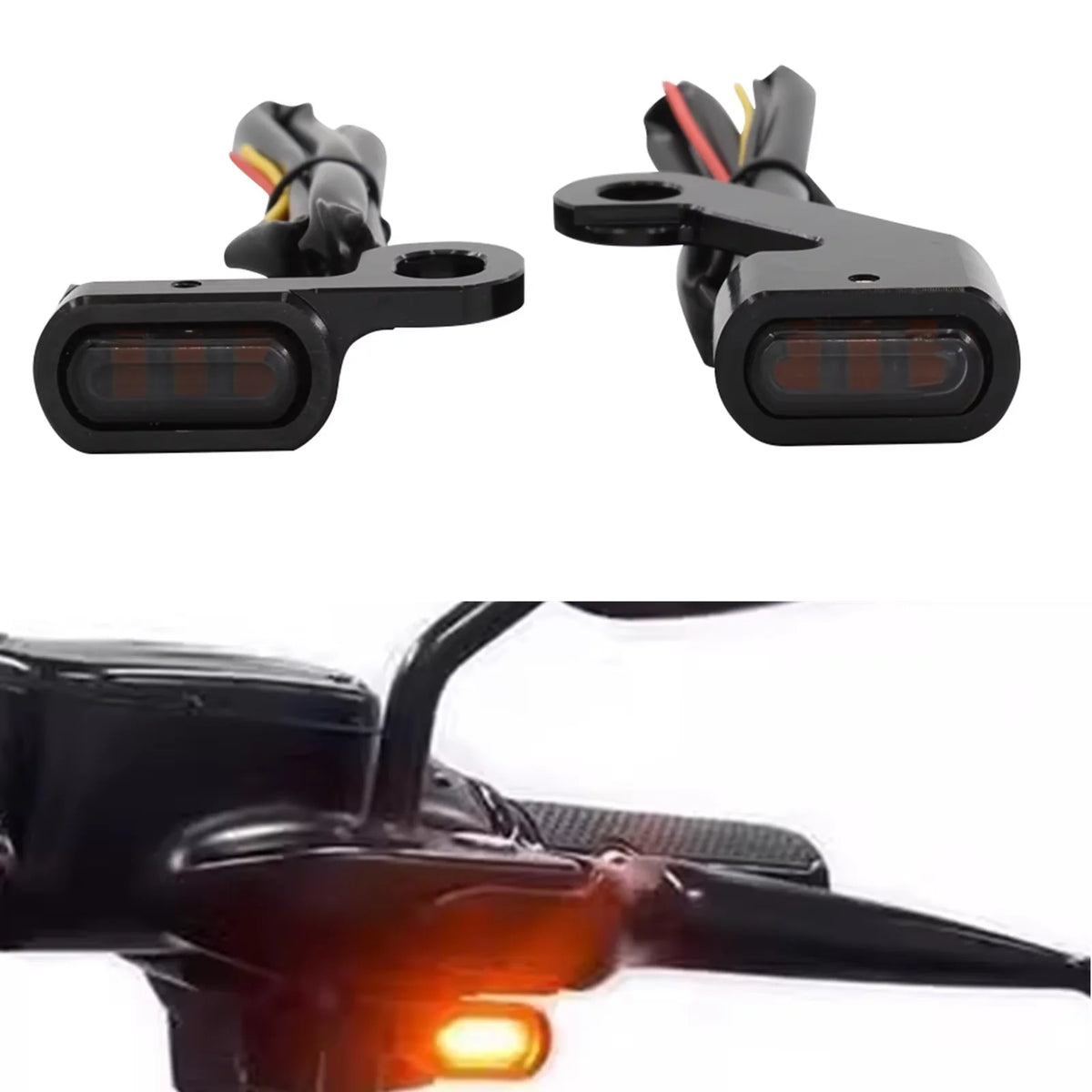 For Harley Davidson Softail 2000-2014 Dyna 1999-17 Sportster 1993-03 Motorcycle LED Front Turn Signal Light Mini Indicator Lamp