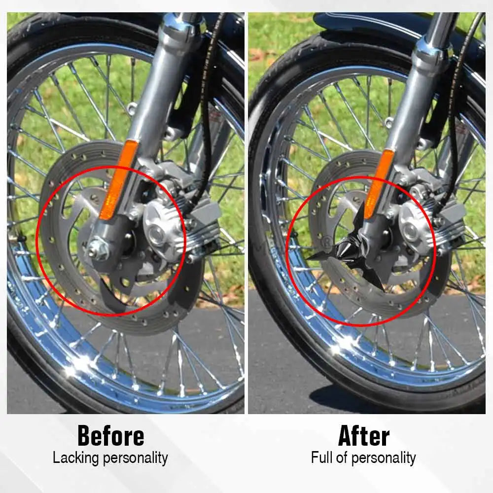 Motorcycle Black Spun Blade Front Axle Nut Caps Cover For Harley Sportster Dyna Softail V-Rod Low Rider Electra Glide FLHR FLTR