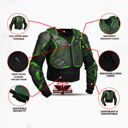 Motorcycle Full Protection Body Armor - Black