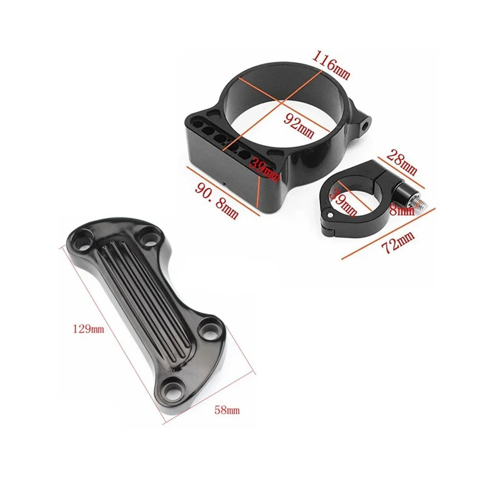 39mm Side Mount Speedometer Instrument Relocator Bracket w/Handle Bar Top Riser Mounts For Harley Sportster 883 XL 1995-2015