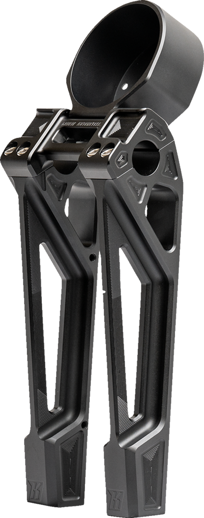 Fastback Risers - Includes Clamp & Gauge Bracket