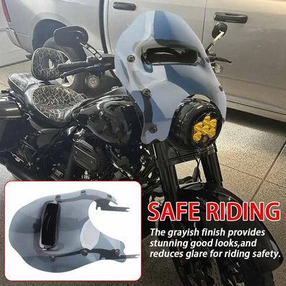 Motorcycle Fairing Windscreens Windshield Front Wind Splitter Vented Deflectors For Harley Road King FLHR/I FLHRC/I 1994-25