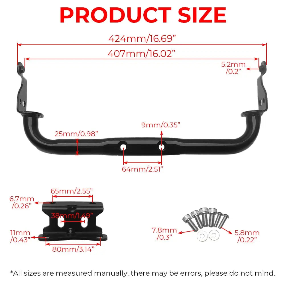 Front Fairing Lower Support Bracket Kit Fits For Harley Davidson Softail Low Rider Fxlrst Fxrst 2022-2026 Heavy Duty Iron Black