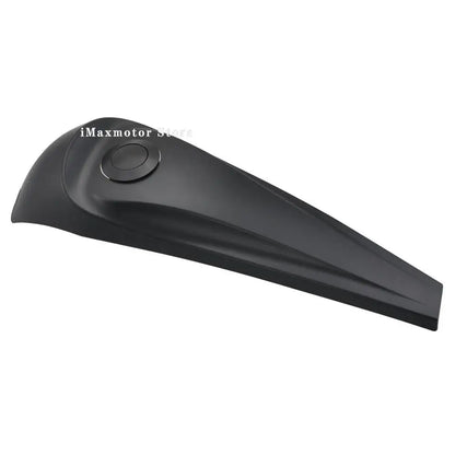 For Harley Touring Glides Road King 08 Up Motorcycle Black Smooth Dash Fuel Tank Console Trim Panel Kit Oil Gas Tank Cover Cap