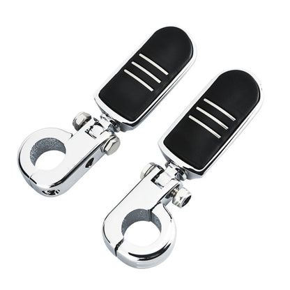 1 1/4" Motorcycles Highway Crash Bar Foot pegs Rest Clamps Engine Guard Mounts For Harley Honda Yamaha Kawasaki Davidson Softail