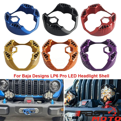 For Harley Street Glide Road King Car Wrangler JK Off-Road UTV For Baja Designs LP6 Pro LED Auxiliary Light Replacement Cover