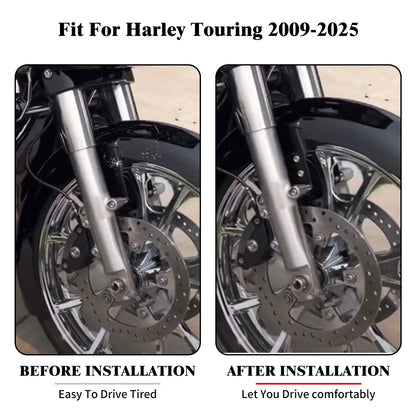 Motorcycle Accessories Front Fender Lift Brackets 21" Mudboard Risers Bracket For Harley Touring Road King Electra Glide 09-2025