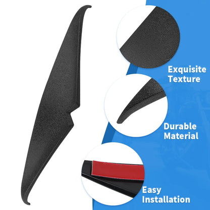 Motorcycle Headlight Trim Headlamp Eyebrow Eyelid Upper Tip Cover Visor Accent For Harley Road Glides 2015-2023
