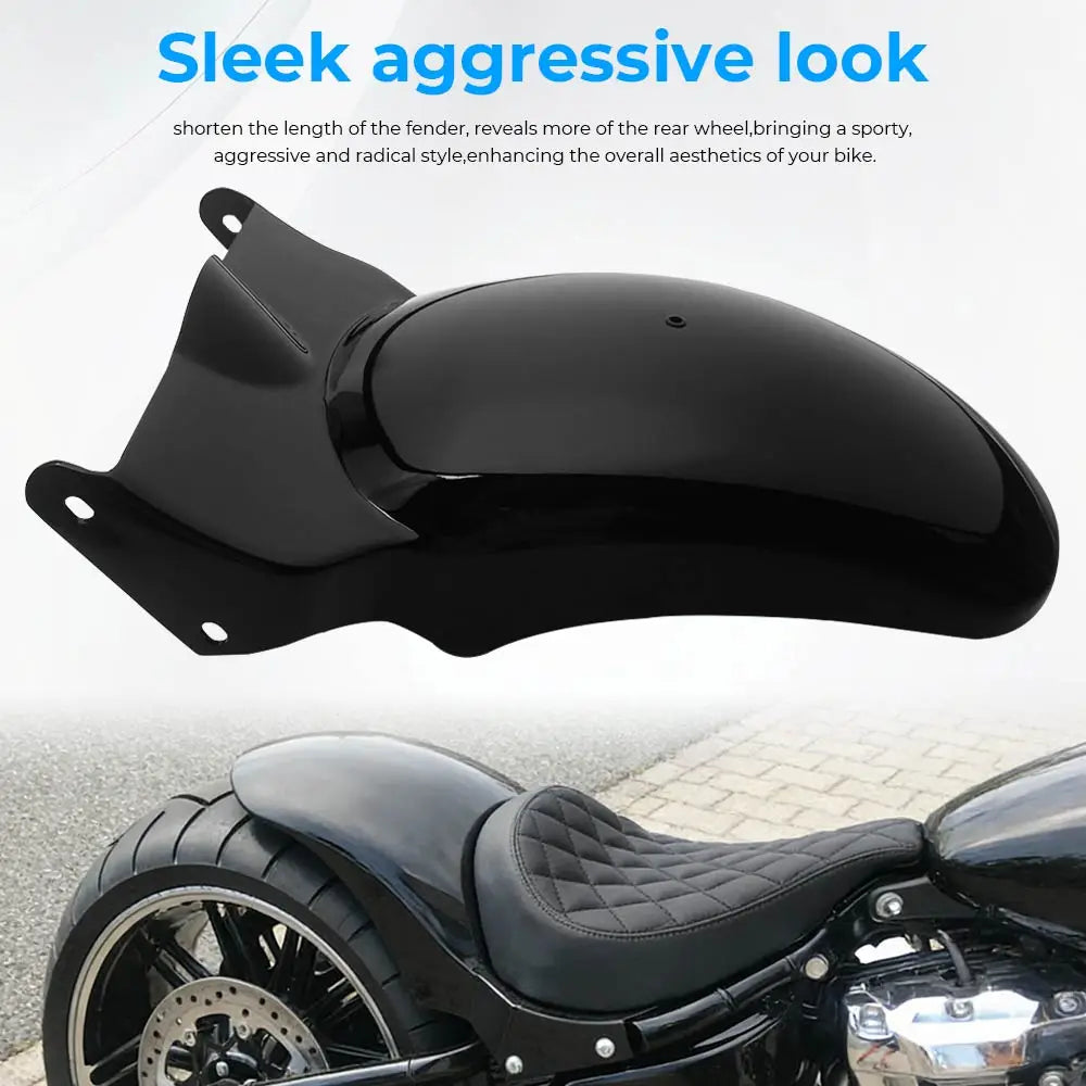 Fit For Harley Davidson Softail Fat Boy Breakout 2018-later Heavy-Duty Steel Iron Motorcycle Rear Fender +Solo Seat Cushion