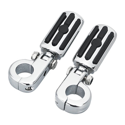 1 1/4" Motorcycles Highway Crash Bar Foot pegs Rest Clamps Engine Guard Mounts For Harley Honda Yamaha Kawasaki Davidson Softail