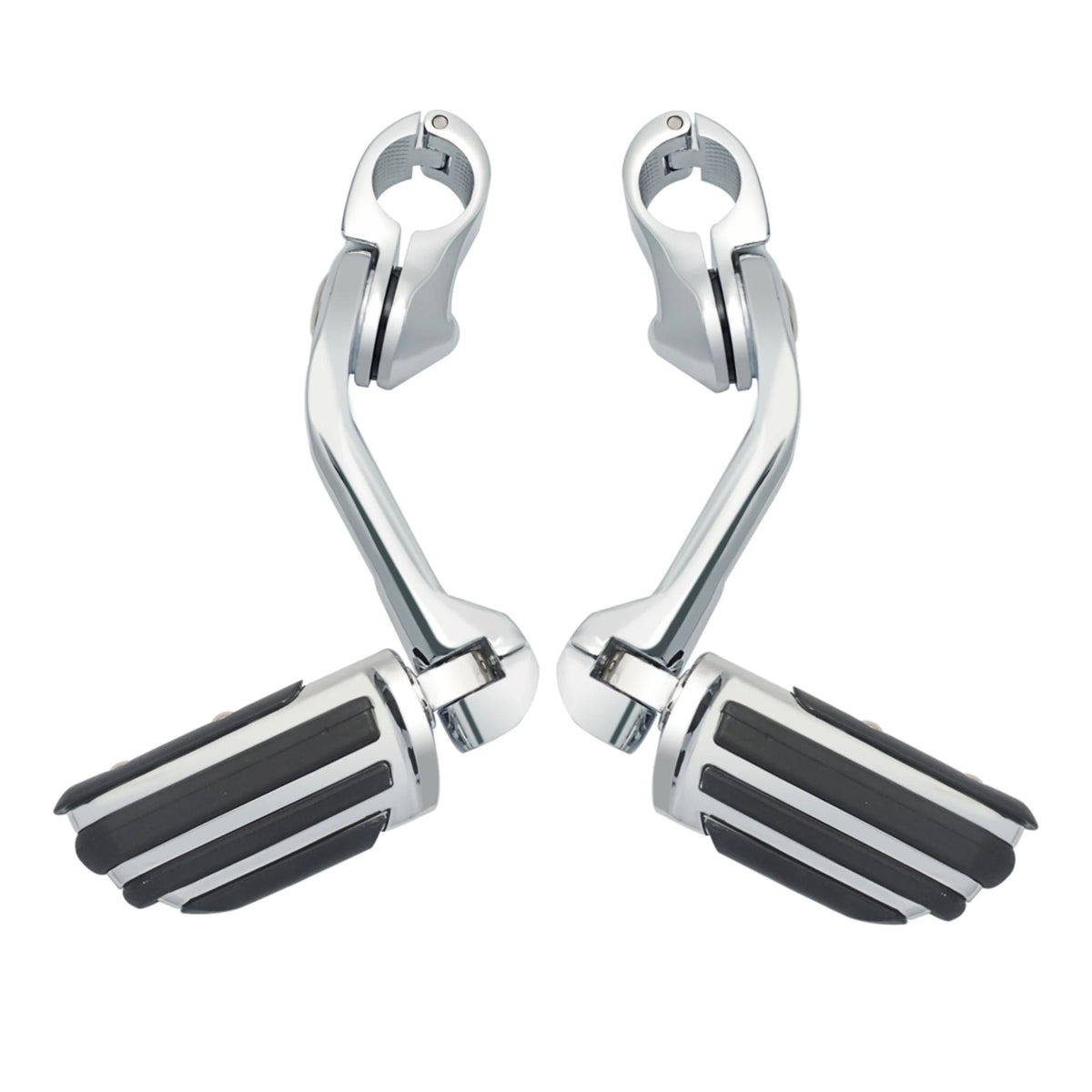 1-1/4" Motorcycles Engine Guard Foot Pegs Mount Kit Footrest For Harley Honda Davidson Road King Sportster Fat Boy Electra Glide