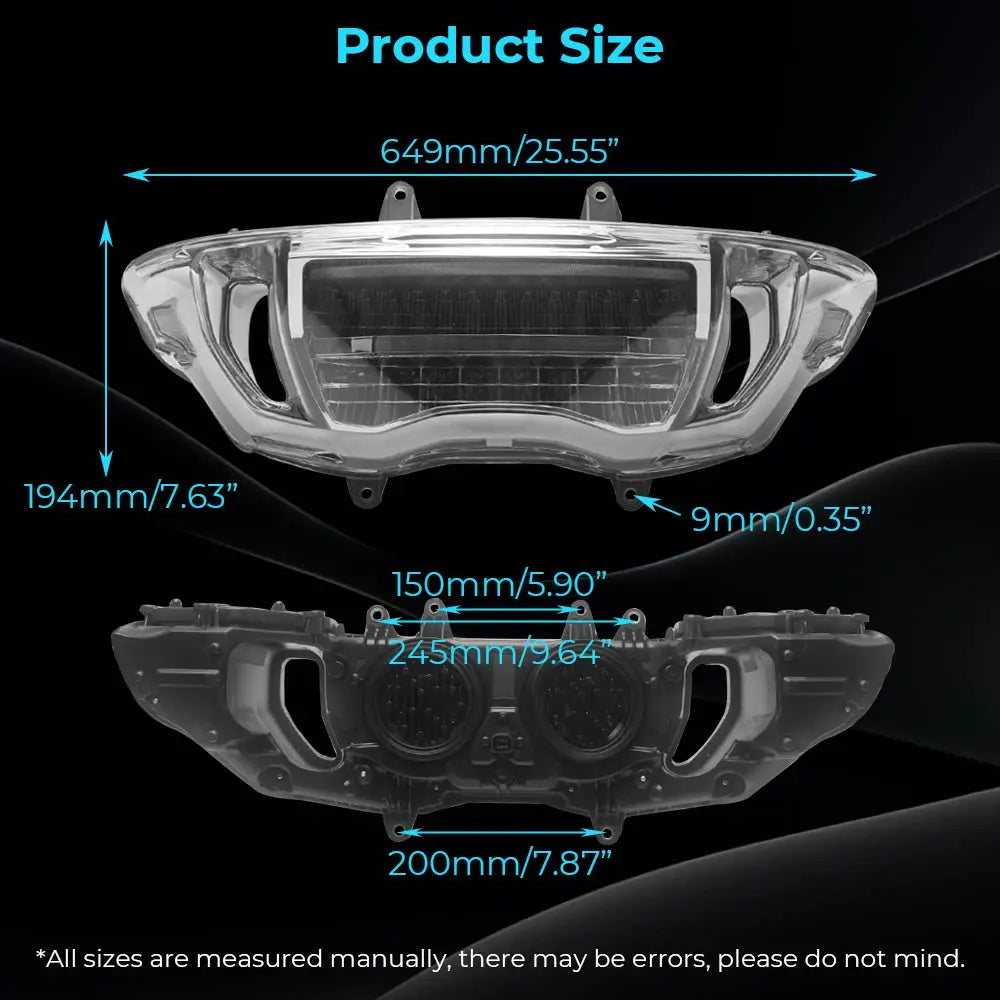 High Quality Headlight For Harley Davidson Road Glide Fltrt Fltrxse Fltrxstse Fltrx Fltrxl 2023-2026 Black Housing Clear Pc Lens