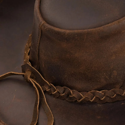 Outlaw Fedora - Men’s Leather Hat