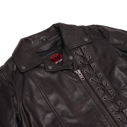 Black Pearl Women's Fashion Leather Jacket