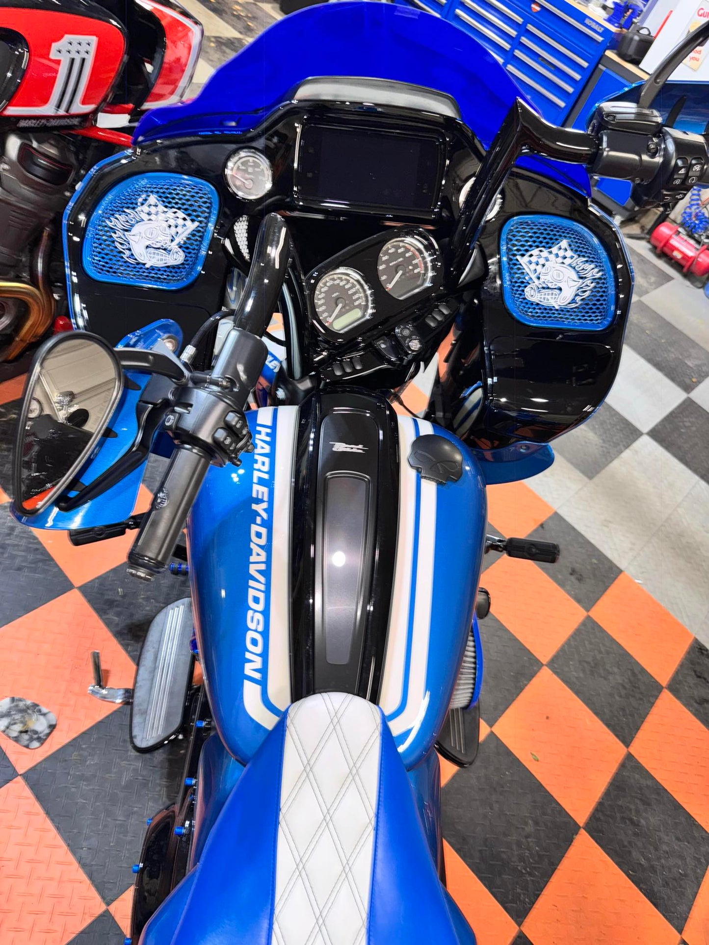 98-2024 Road Glide 3D Fast Johnny speakers grill covers set