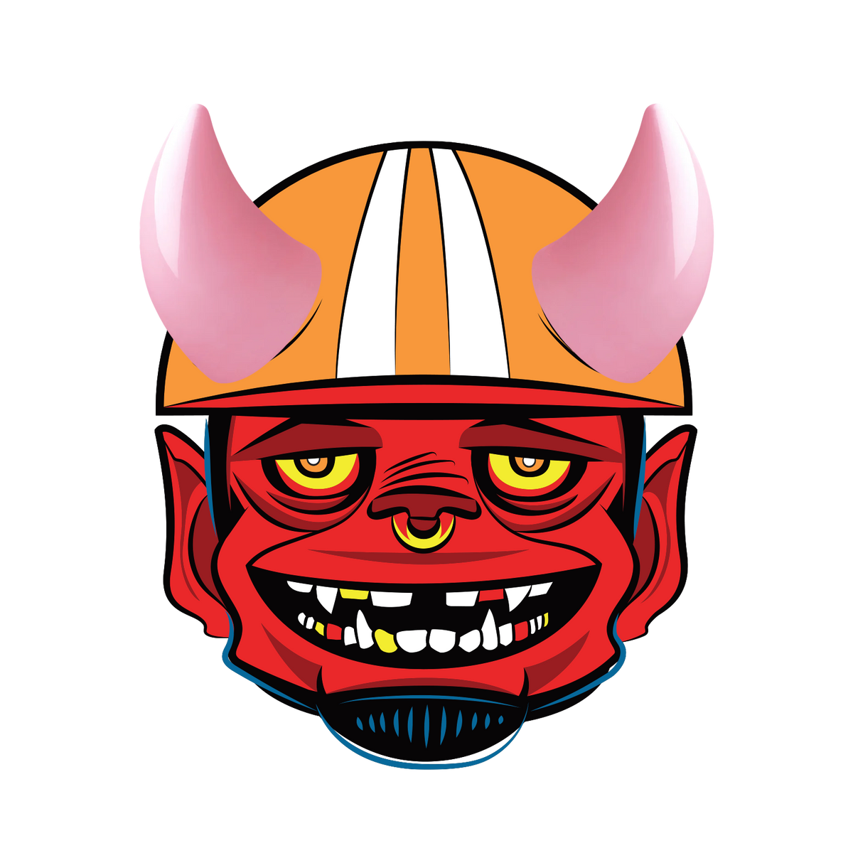 MagNeatOhz: Small Pink Devil Horns for Helmet