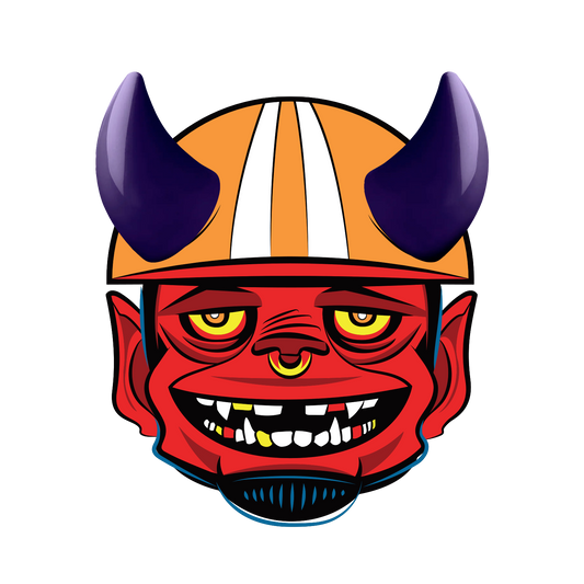 MagNeatOhz: Small Purple Devil Horns for Helmet