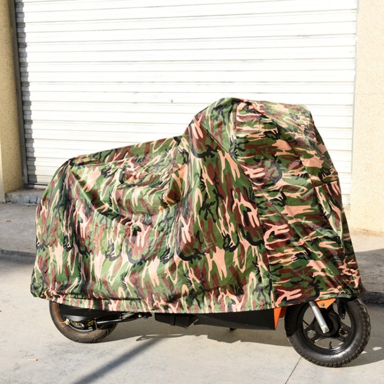 190T Polyester Taffeta All Season Waterproof Sun Motorcycle Mountain Bike Cover Dust & Anti-UV Outdoor Camouflage Bicycle Protector, Size: L