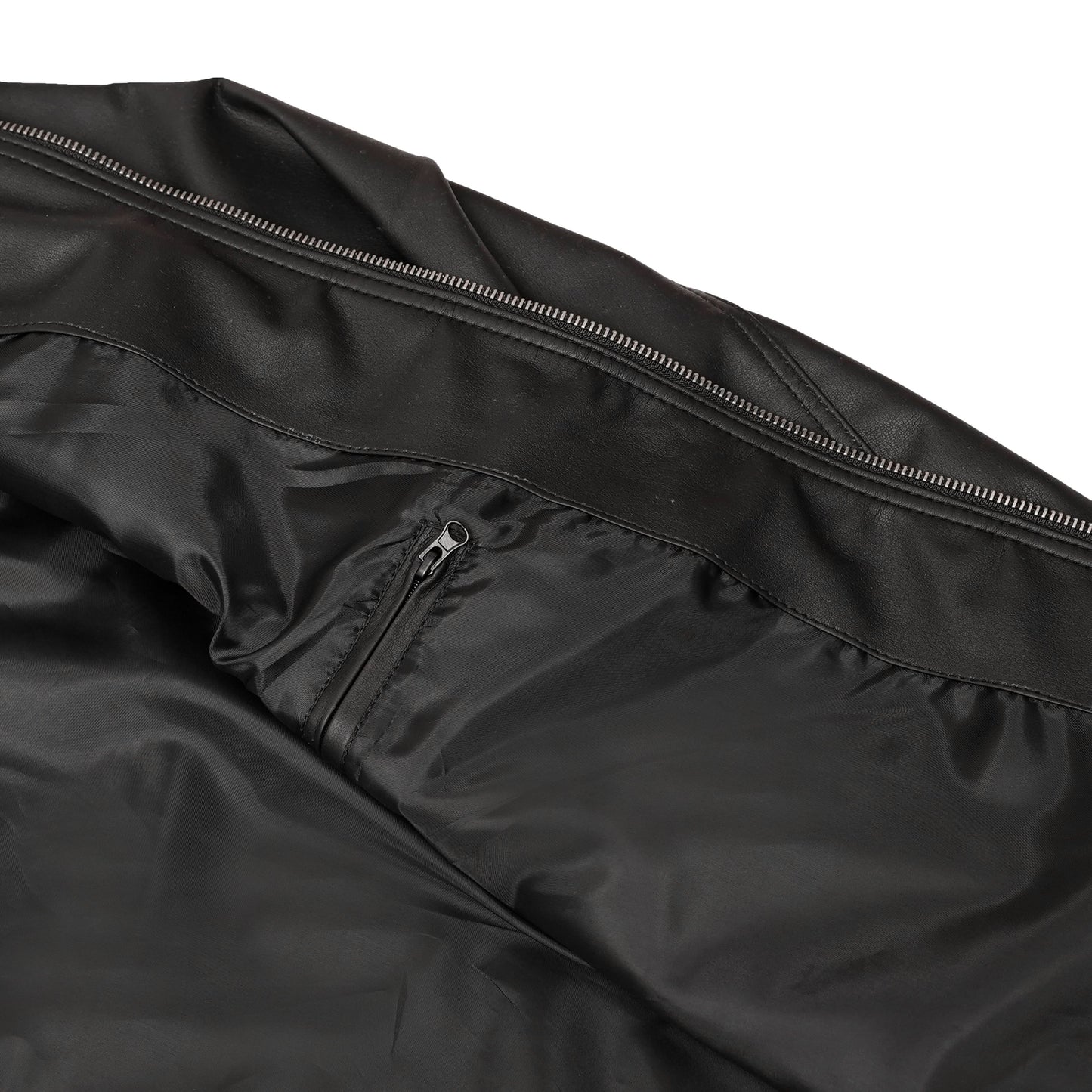 Jet Pace Men’s Faux Leather Motorcycle Jacket