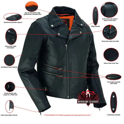 Women's Updated Stylish M/C Jacket