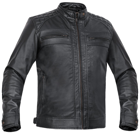 Men's Faux Leather Fashion Jacket
