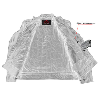 Men's Faux Leather Fashion Jacket