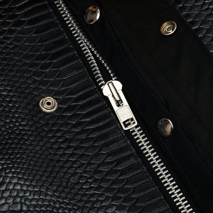 Leather Fang Lowcut Men's Leather Vest