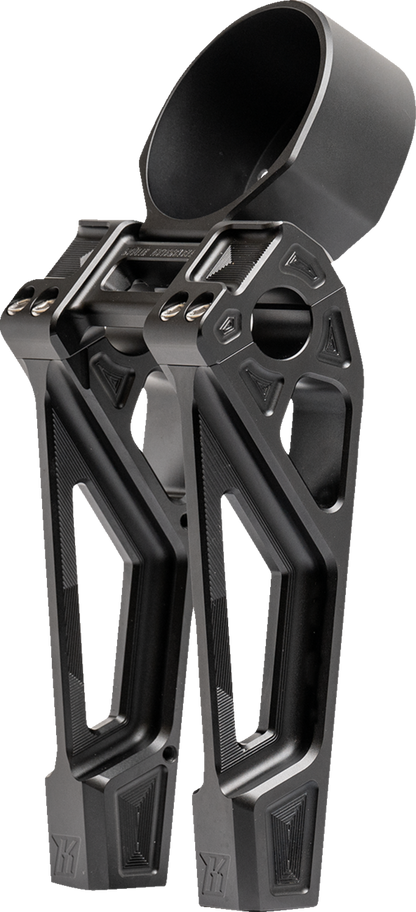 Fastback Risers - Includes Clamp & Gauge Bracket