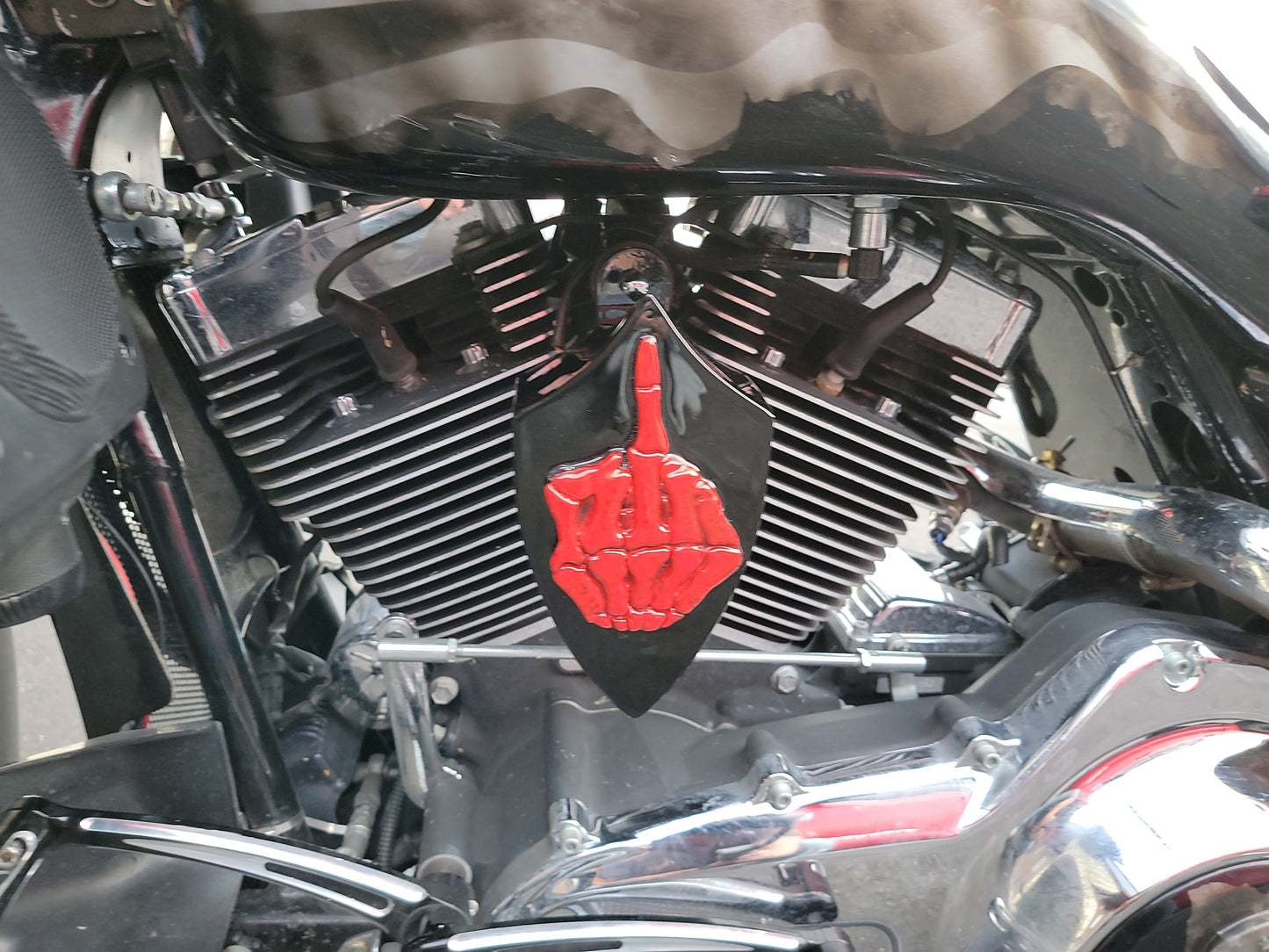 Indian middle finger horn cover