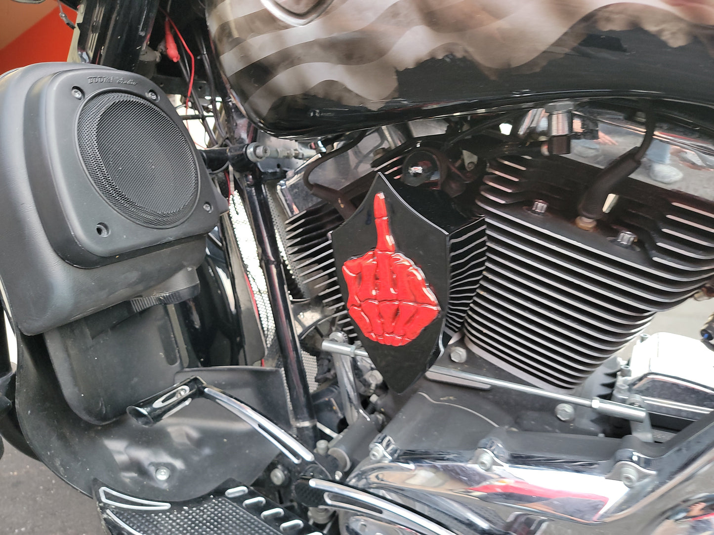 Indian middle finger horn cover