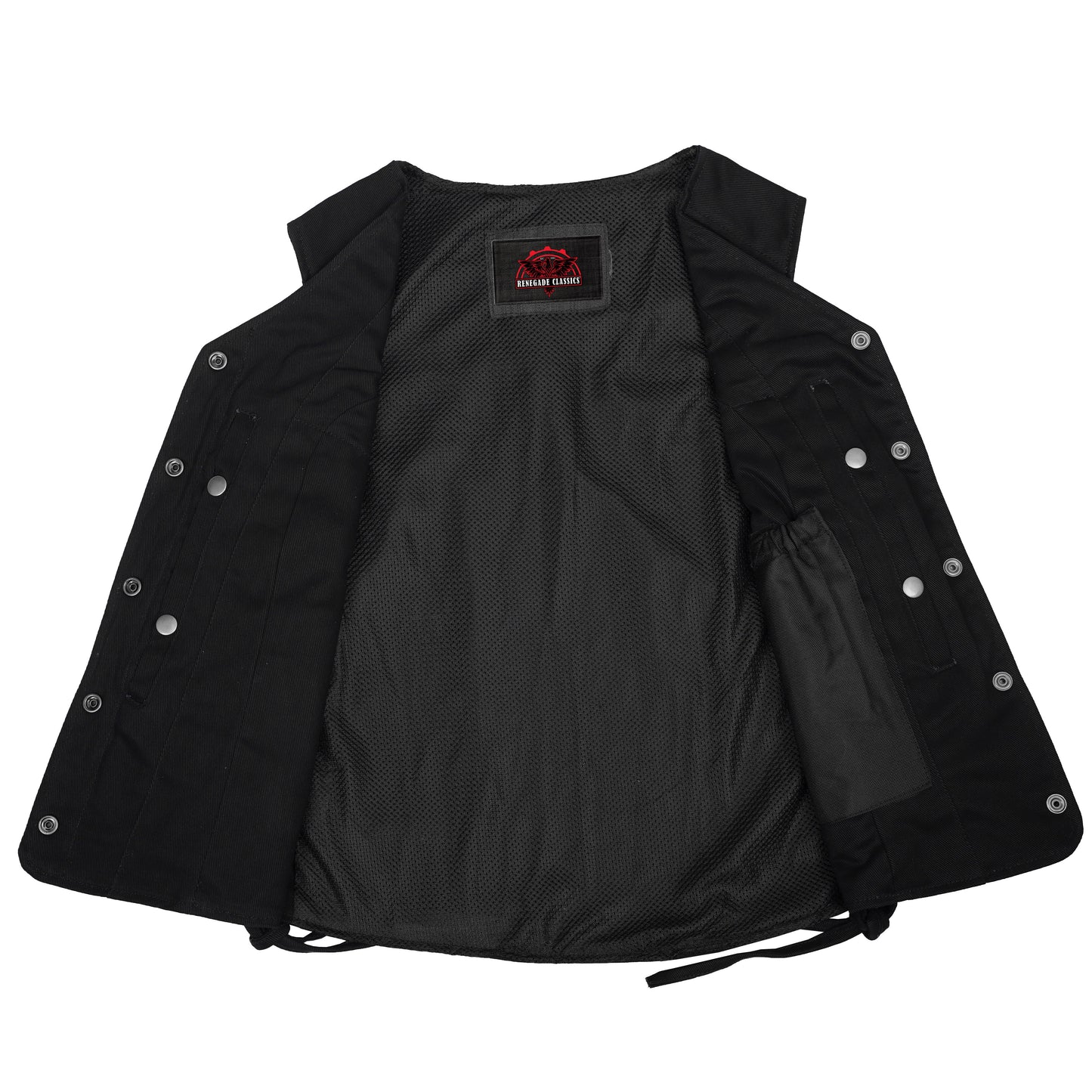 Women's Denim Longer Body ¾ Vest - Side Laces