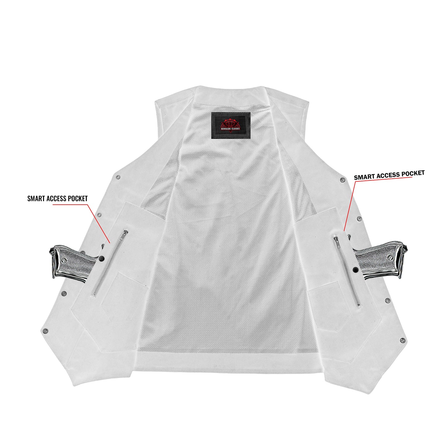Men's Ten Pocket Denim Utility Vest - TALL