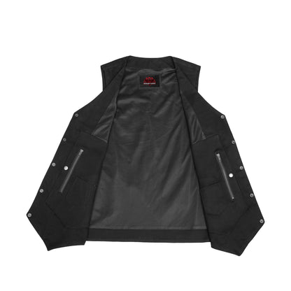 Men's Ten Pocket Denim Utility Vest - TALL