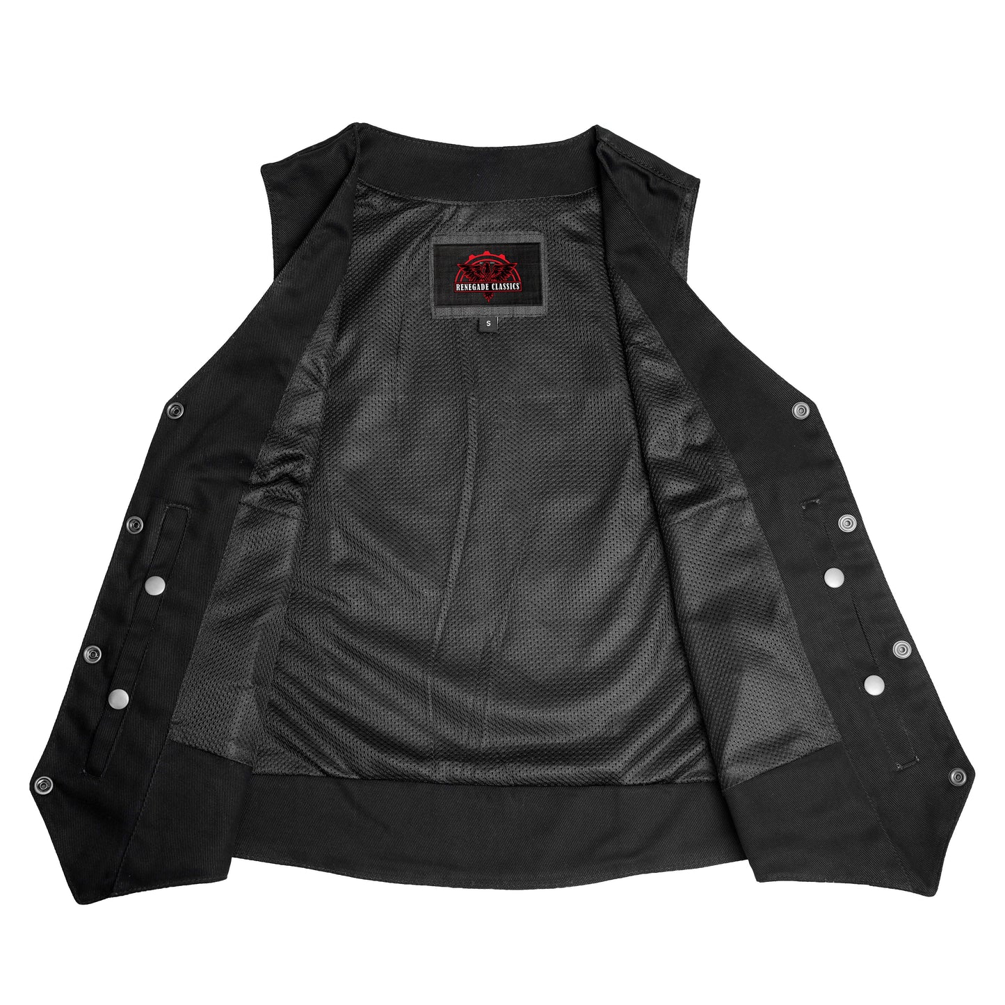 Women's Denim Classic Plain Sides Vest
