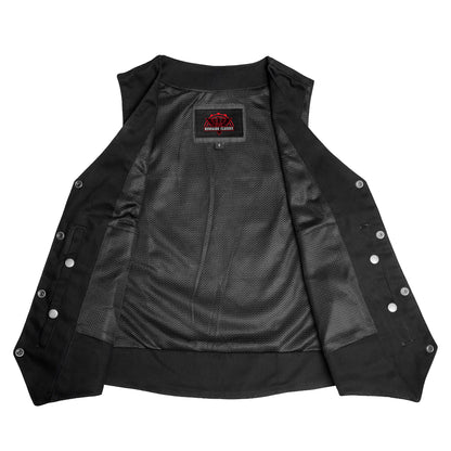 Women's Denim Classic Plain Sides Vest